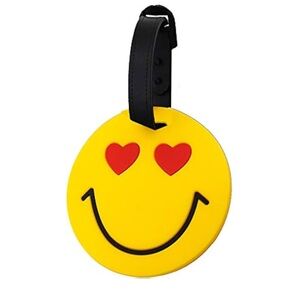 🆕 Heart Eye Emoji Luggage Tag Stylish PVC Suitcase Baggage Travel Id Name Tags